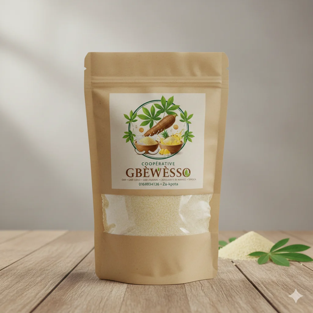 Gari au lait d’ananas